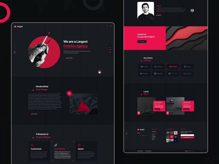 Moyuri | Freelancer and Creative Agency Adobe XD Template