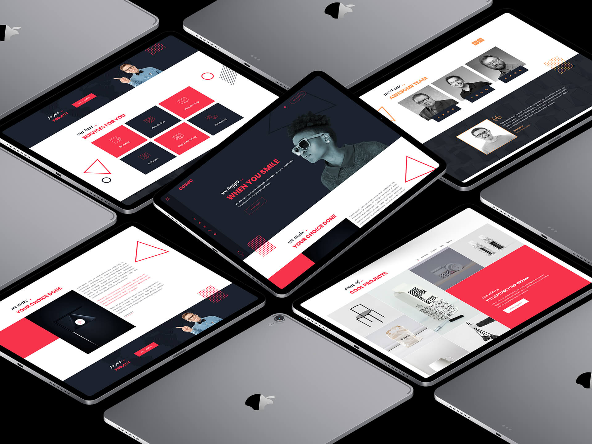 Cosec - One Page Creative Agency HTML Template