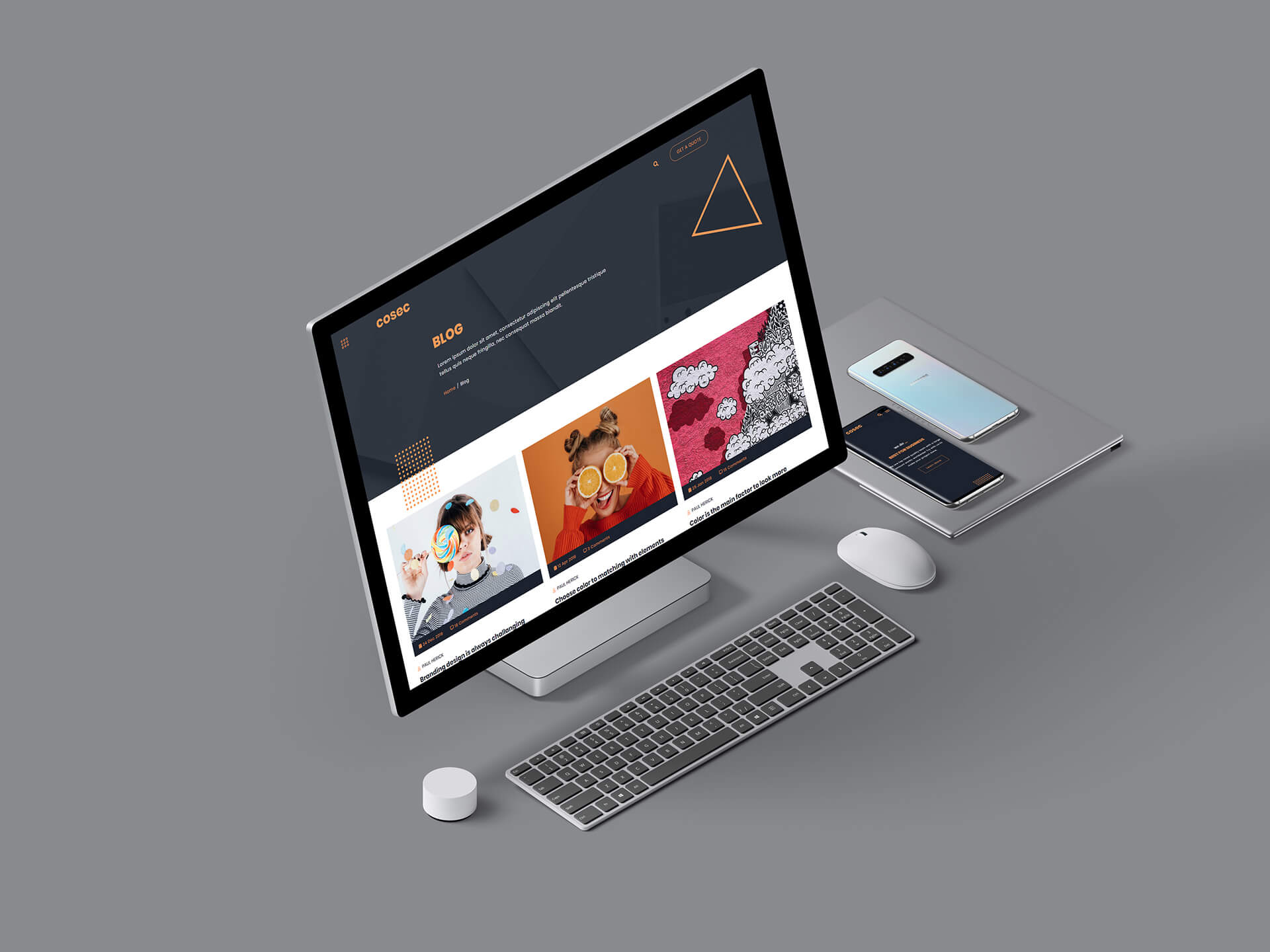 Cosec - One Page Creative Agency HTML Template