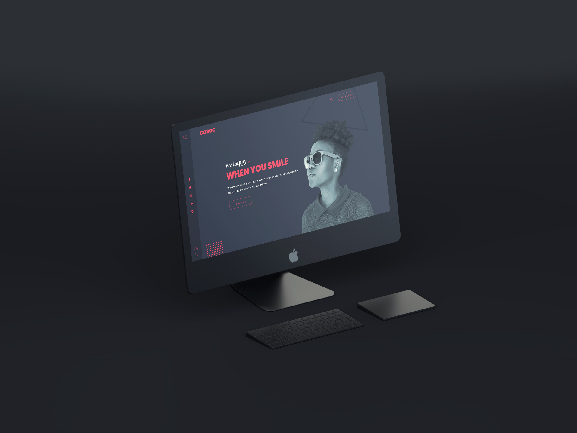 Cosec - One Page Creative Agency HTML Template