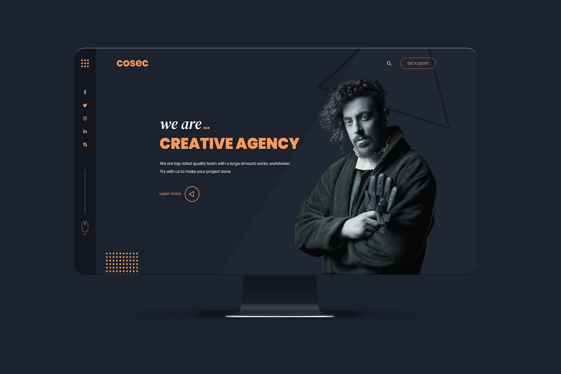 Cosec - One Page Creative Agency PSD Template