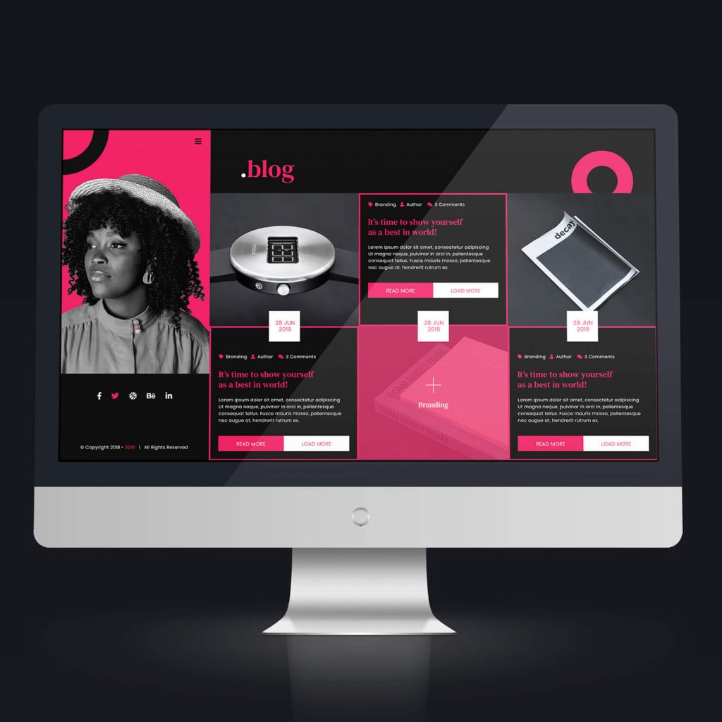 Fariha – Personal Portfolio & Resume PSD Template