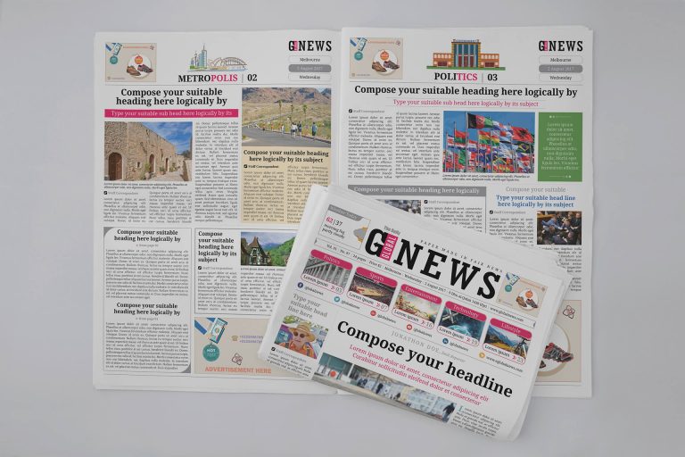 G-News Newspaper Template