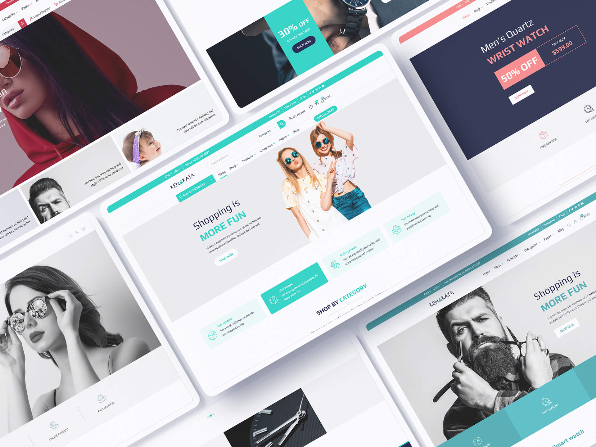 Kenakata - Creative eCommerce Adobe XD Template