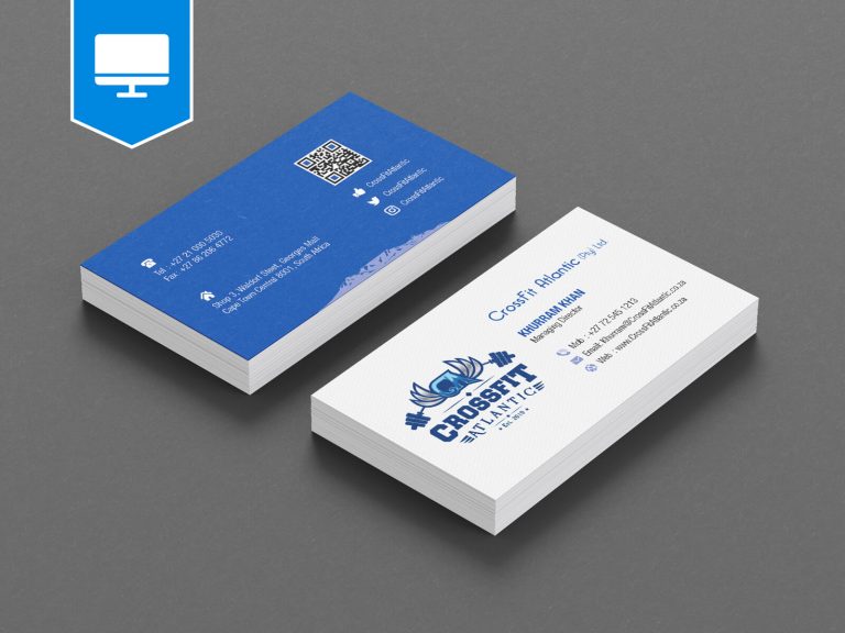 CrossFit Atlantic Business Card and Letterhead Faruk Design