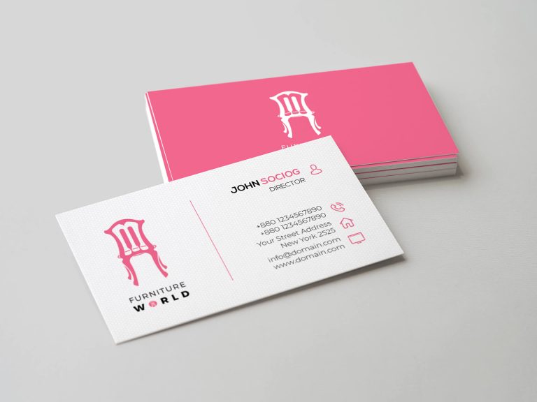 This is a Corporate Business Card template. This PSD Business Card template is clean & professional. Furniture company, Interior decoration company, architecture company and any other Corporate House can use this template. Create your own business card quickly and easily.