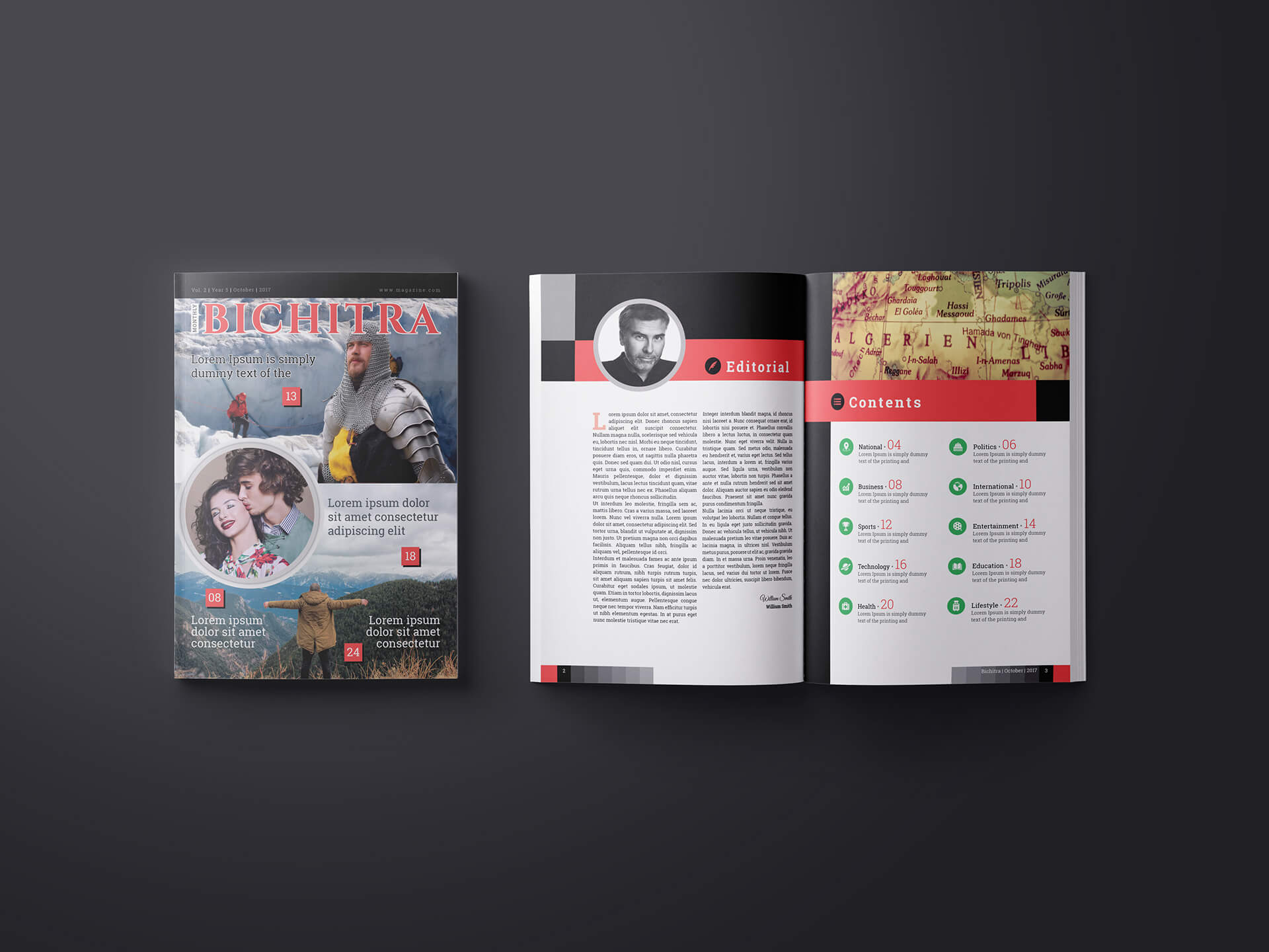 Bichitra Magazine Template