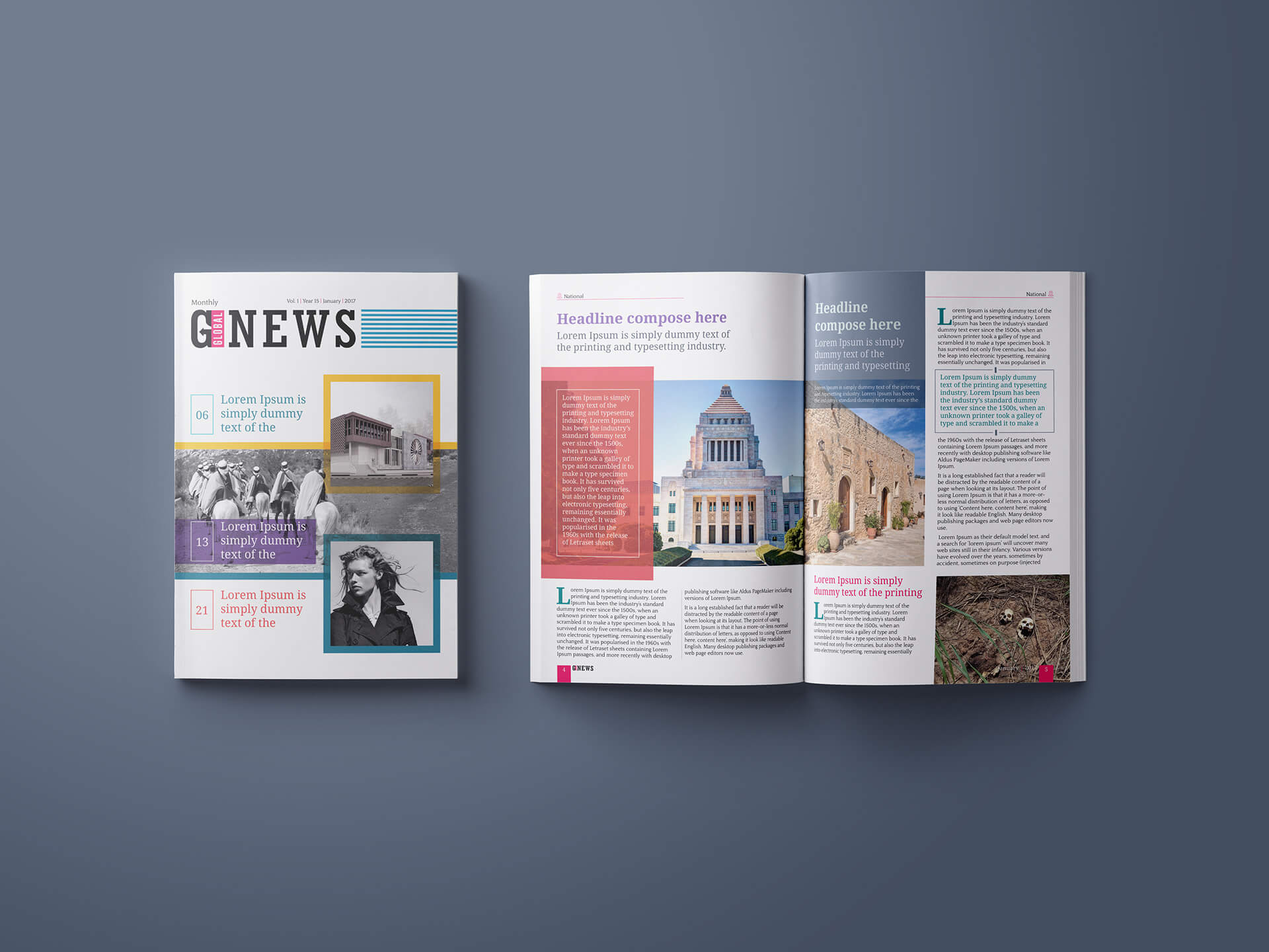 G-News Magazine Newsletter Template