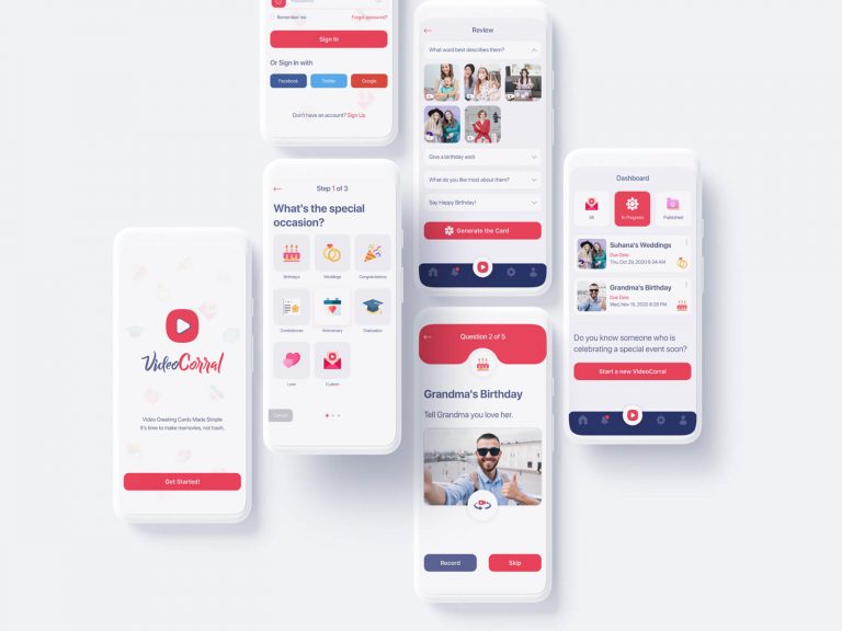 Video Corral Mobile App Design