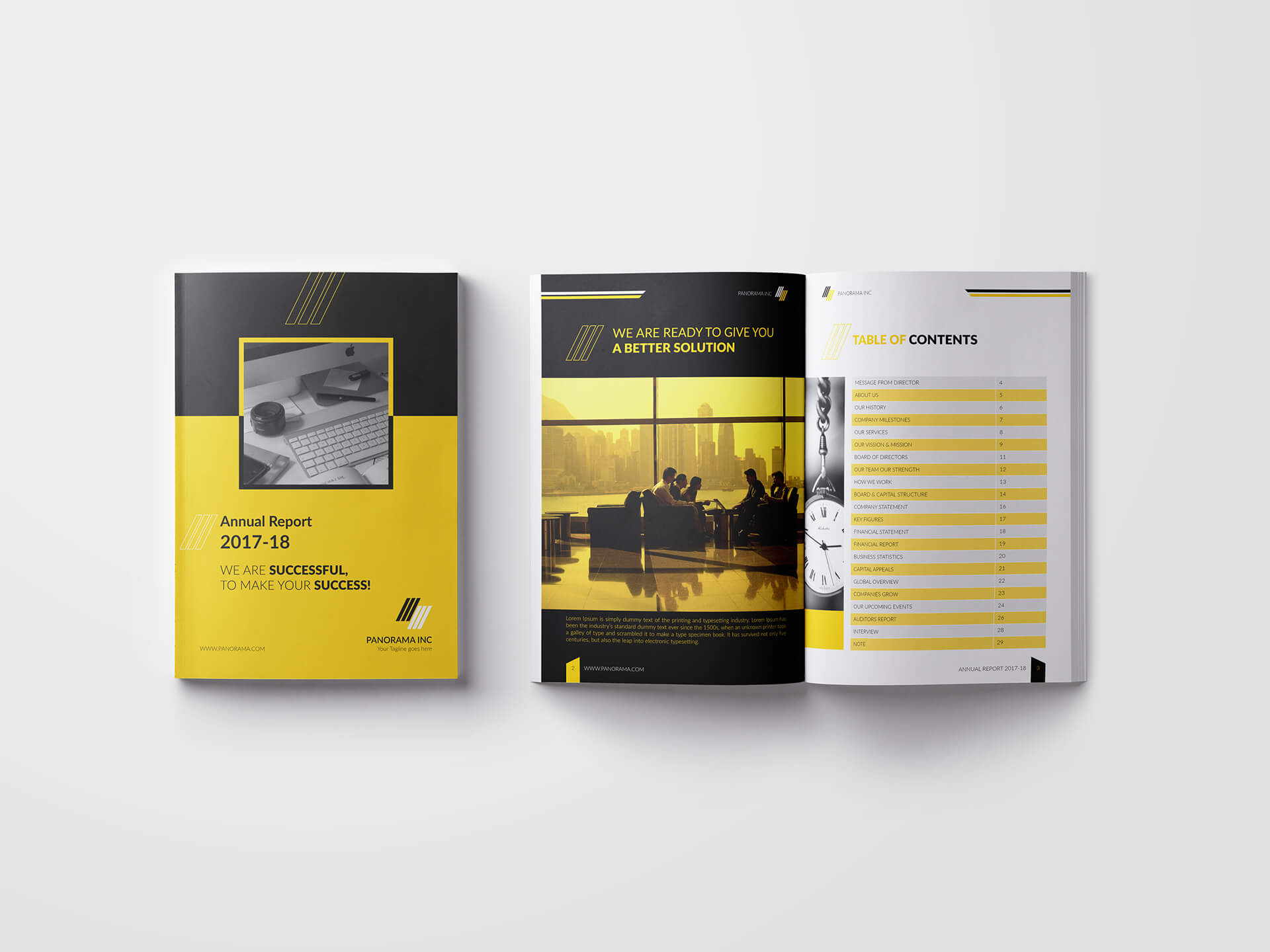 Panorama Annual Report Template