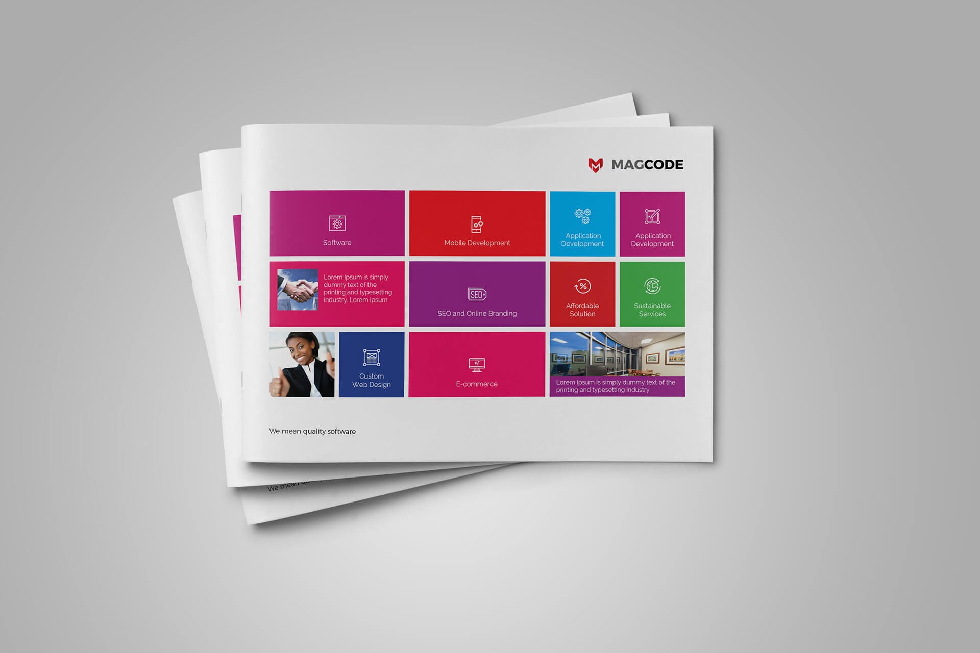 Windows Style Brochure Template